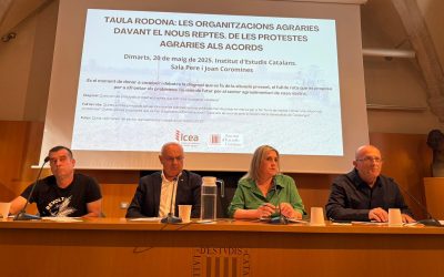 Taula rodona Les organitzacions agràries. La pagesia catalana davant els nous reptes