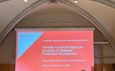 Gestió de l’aigua per al regadiu a Catalunya. Presentació de propostes